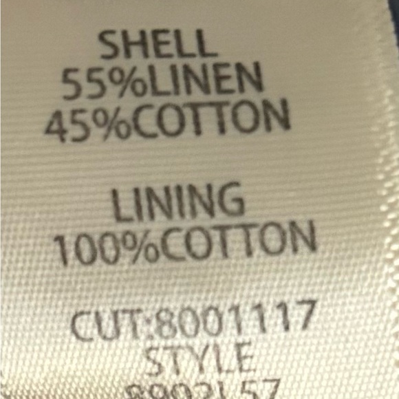 Max Studio Midi Striped Blue Linen Blend Shirtdress XS - Picture 6 of 6